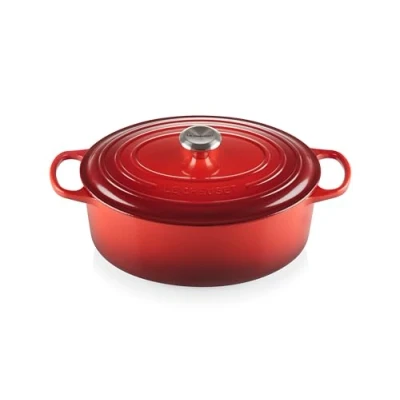 Image of Le Creuset Casserole Oval Signature Cerise ø 31 cm / 6.3 Liter
