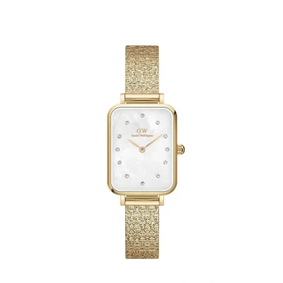 Image of Daniel Wellington Quadro Pressed Studio Lumine MOP Watch goldcoloured, Size: One Size, Gold coloured