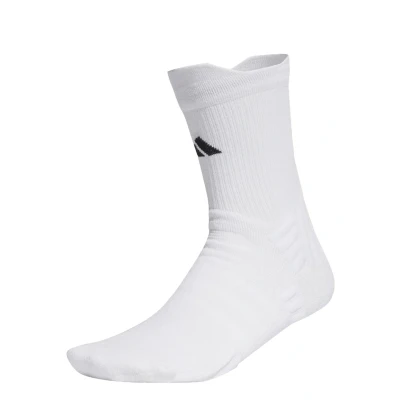 Image of adidas Performance Tennis Cushioned CREW Sports socks, Size: 4 5.5, White black