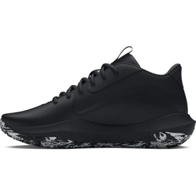 Image of Under Armour Performance Lockdown Basketball shoes, Size: 9, Black Leather/synthetics