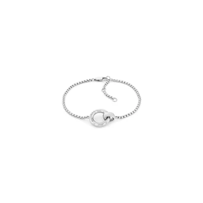Image of Tommy Hilfiger Circles Bracelet silvercoloured, Women&#039;s, Size: One Size, Silver coloured
