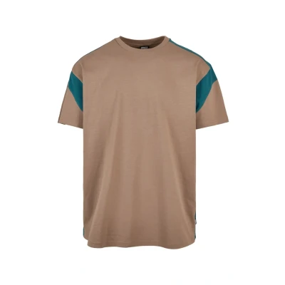 Image of Urban Classics Active Print Tshirt, Men&#039;s, Size: Small, Darkkhaki teal