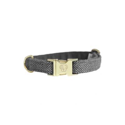 Image of Kentucky Horsewear Dog Collar Wool Grey Horse Riding Equestrian