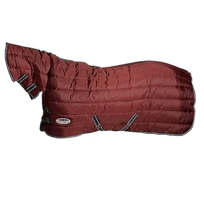 Image of Weatherbeeta ComFiTec 210D Channel Quilt Combo Neck Medium 220g Maroon/Grey/White