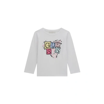 Image of GUESS K5YI07 K6YW4 Children&#039;s T Shirt Art, Pure White, 5 Years
