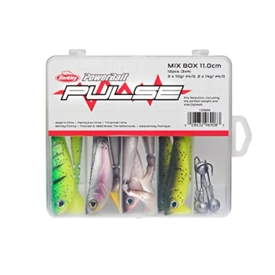 Image of Berkley Pulse Shad Box With Jigheads 11cm (16 pieces)