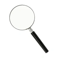 Image of Westcott hand magnifier with black handle (75mm)