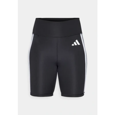 Image of adidas Performance Optime Essentials 3 Stripes Short Leggings Leggings, Women&#039;s, Size: Lx5&quot;, Black/white