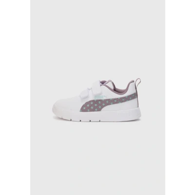Image of Puma Courtflex V3 Dotty V Inf, Sneaker Baby Girls, White Plum Jam Light Moss, 25.5 EU