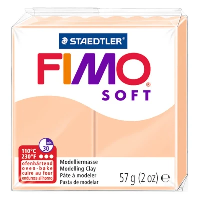 Image of STAEDTLER 8020 43 Fimo Soft Normal Block Modelling Clay 57 g Pale Pink 1 Pack