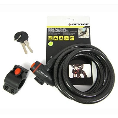 Image of Dunlop Vehicle 871125256376 Spiral Lock Multi Coloured 12 x 1800 mm ST