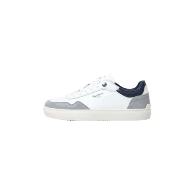 Image of Pepe Jeans Camden Collar M Trainers, Men&#039;s, Size: 10, White Leather
