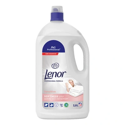Image of Lenor Professional Sensitive Fabric Softener, 190 Washes 3800 ML