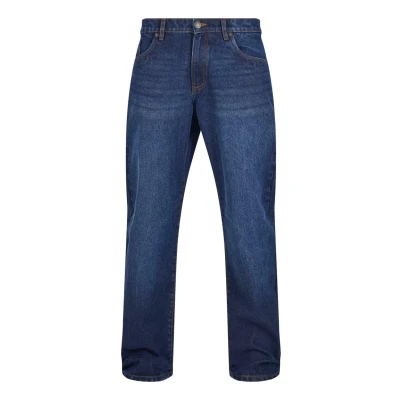 Image of Urban Classics Heavy Ounce Straight leg jeans, Men&#039;s, Size: 30, New dark blue washed