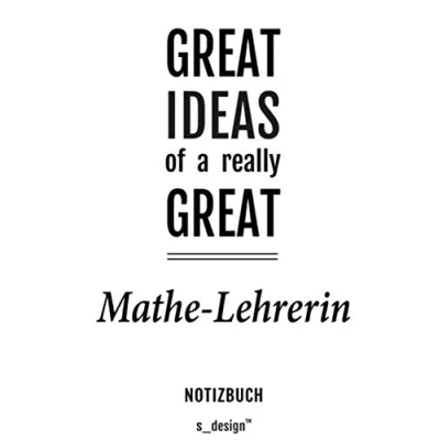 Image of Notizbuch für Mathe Lehrer/Mathe Lehrerin: Originelle Geschenk Idee [120 Seiten liniertes blanko Papier] _