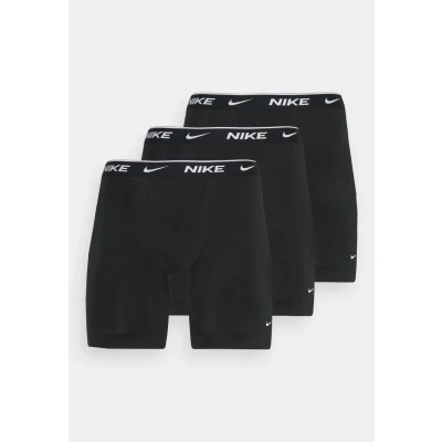 Image of Nike Underwear DAY Stretch Brief LONG 3 PACK Pants, Men&#039;s, Size: XS, Black