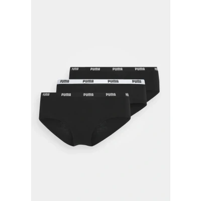 Image of Puma Hipster 3 PACK Briefs, Women&#039;s, Size: Small, Black