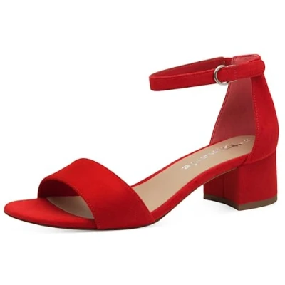 Image of Tamaris Sandals, Women&#039;s, Size: 5.5, Red shoes