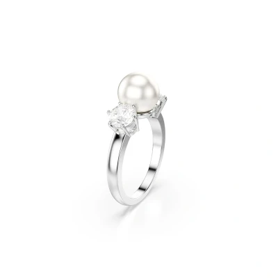 Image of Swarovski Matrix Ring, Women&#039;s, Size: Medium, White