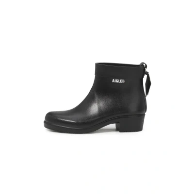 Image of Aigle Women&#039;s Myrica Bottil Rain Boot, Black, 6.5 UK