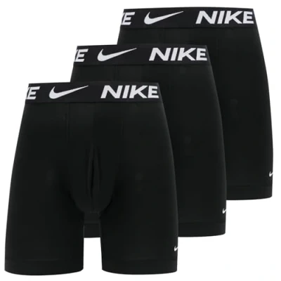 Image of Nike Underwear Boxer Brief LONG 3 PACK Pants, Men&#039;s, Size: XL, Black