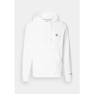 Image of Calvin Klein Jeans Essential Regular Hoodie Sweatshirt, Men&#039;s, Size: XS, Bright white