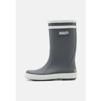 Image of Aigle Unisex Kid&#039;s Lolly Pop 2 Rain Boot, Charcoal Grey, 7.5 UK Child