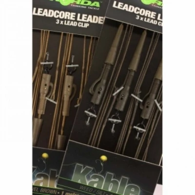 Image of Korda Leadcore Leaders Hybrid Lead Clip Gravel Carp rig