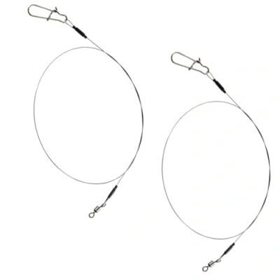Image of Fox Rage Strike Point Jerk Leader Titanium 0.8mm 40cm (2 pieces) Predator rig