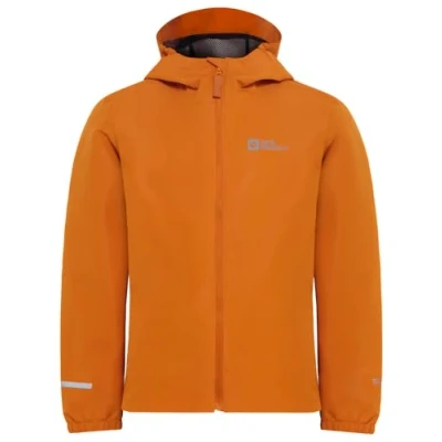 Image of Jack Wolfskin Flaze Waterproof jacket for kids, Size: 5 6y, Soft amber
