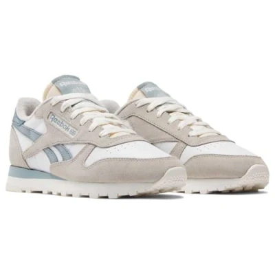 Image of Reebok Classic Trainers, Women&#039;s, Size: 3, Moon/moonstone/soft slate Leather and textile