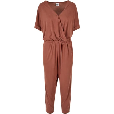 Image of Urban Classics Curvy Jumpsuit, Women&#039;s, Size: 4XL, Terracotta
