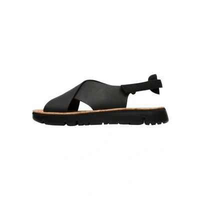 Image of Camper Women&#039;s Oruga K200157 Flat Sandal, Black 022, 7 UK