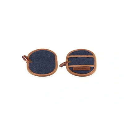 Image of Le Creuset Oven Gloves Denim 18 x 13 cm 2 Pieces