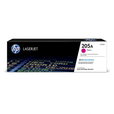 Image of HP CF533A 205A LaserJet Toner Cartridge, Magenta, Single Pack