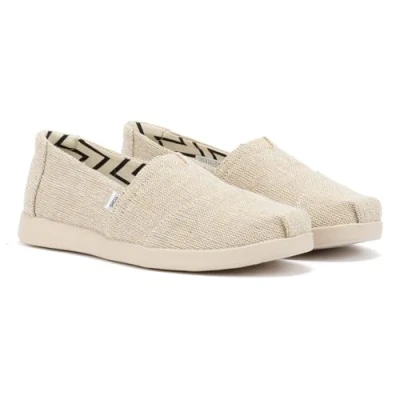 Image of TOMS Alpargata PLUS Slipons, Women&#039;s, Size: 5, Natural Textile