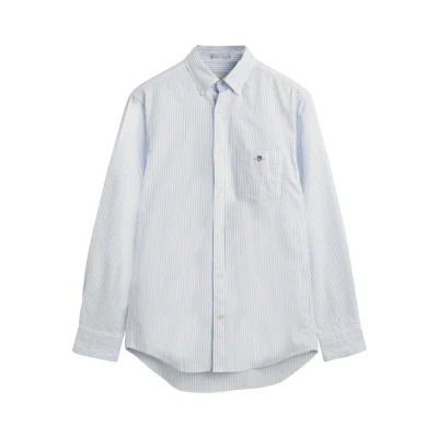 Image of GANT REG Oxford Banker Shirt, Men&#039;s, Size: Large, Light blue