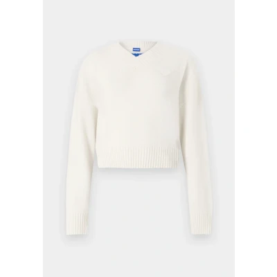 Image of HUGO Scutie Jumper, Women&#039;s, Size: XS, Off white