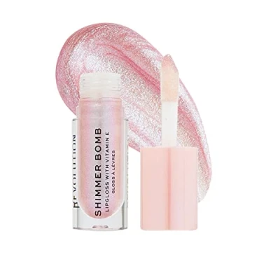 Image of Makeup Revolution Shimmer Bomb Lip Gloss (Various Shades) Sparkle