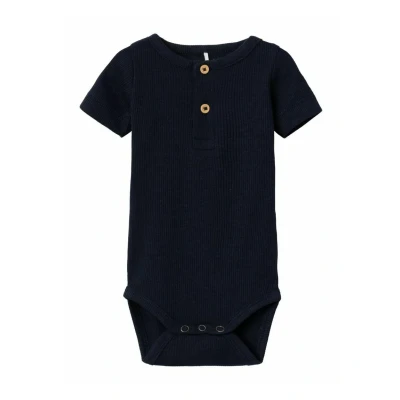 Image of Name it Strampler Kurzarm Body for kids, Size: 1 2m, Dark sapphire