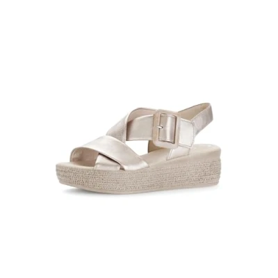 Image of Gabor Wedge sandals, Women&#039;s, Size: 5.5, Puder Leather