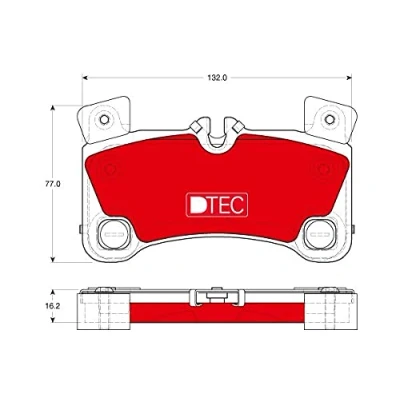 Image of brake Pad Set, disc TRW GDB1775DTE