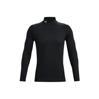 Image of Under Armour Fitted MOCK Long sleeved top, Men&#039;s, Size: XXL, Schwarz