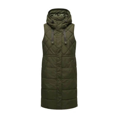 Image of Marikoo Narikaa Waistcoat, Women&#039;s, Size: XS, Dark olive