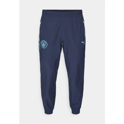 Image of Puma MCFC Pumatech Pants Club wear, Men&#039;s, Size: XXL, Deep navy/team light blue