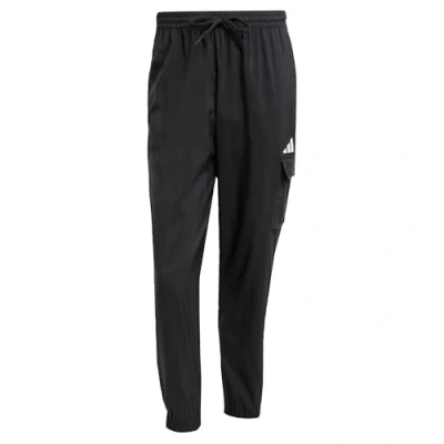 Image of adidas Sportswear Essentials Small LOGO Trousers, Men&#039;s, Size: Large, Black/white