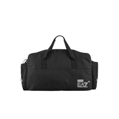 Image of EA7 Emporio Armani Train CORE GYM BAG Small Unisex Holdall, Size: One Size, Black/white