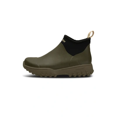 Image of Woden Stiefel Irene Waterproof Wellies, Women&#039;s, Size: 3, Dark olive Rubber/textile