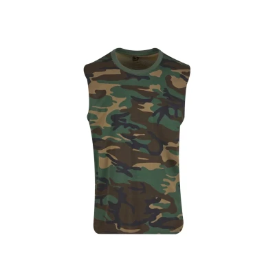 Image of Brandit Men&#039;s T Shirt Sleeveless, Woodland, 3XL