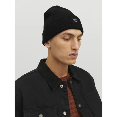 Image of Jack &amp; Jones Jacdna Beanie Beanie, Men&#039;s, Size: One Size, Black